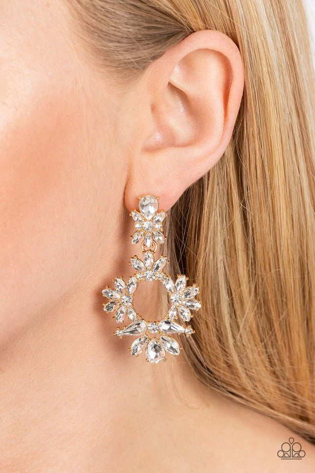 Paparazzi Earring ~ Leave them Speechless - Gold