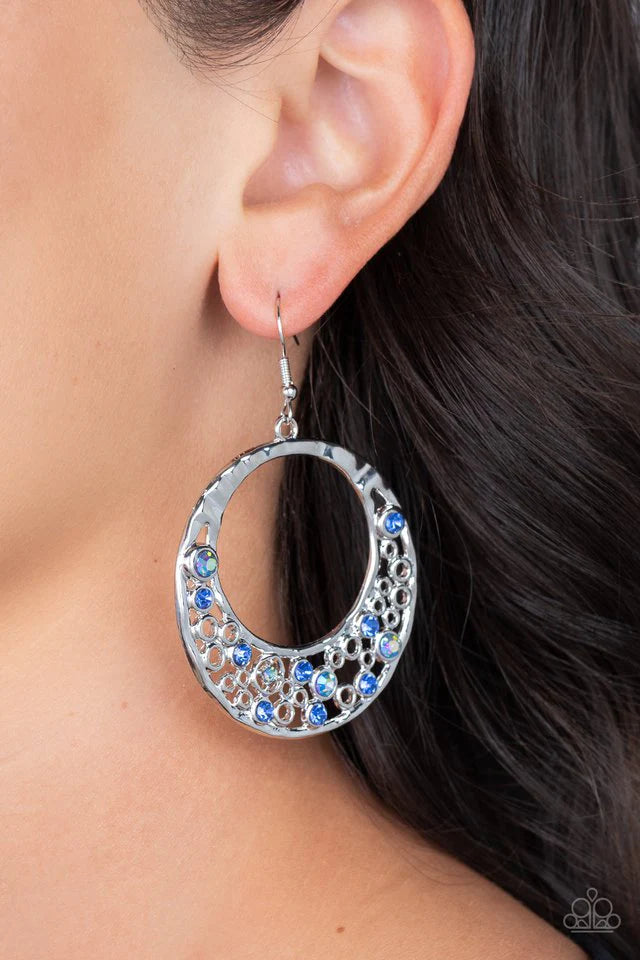 Paparazzi Earring ~ Enchanted Effervescence - Blue