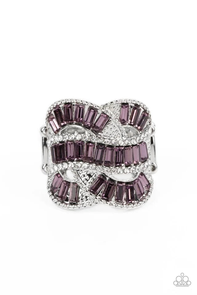 Paparazzi Ring ~ Six-Figure Flex - Purple
