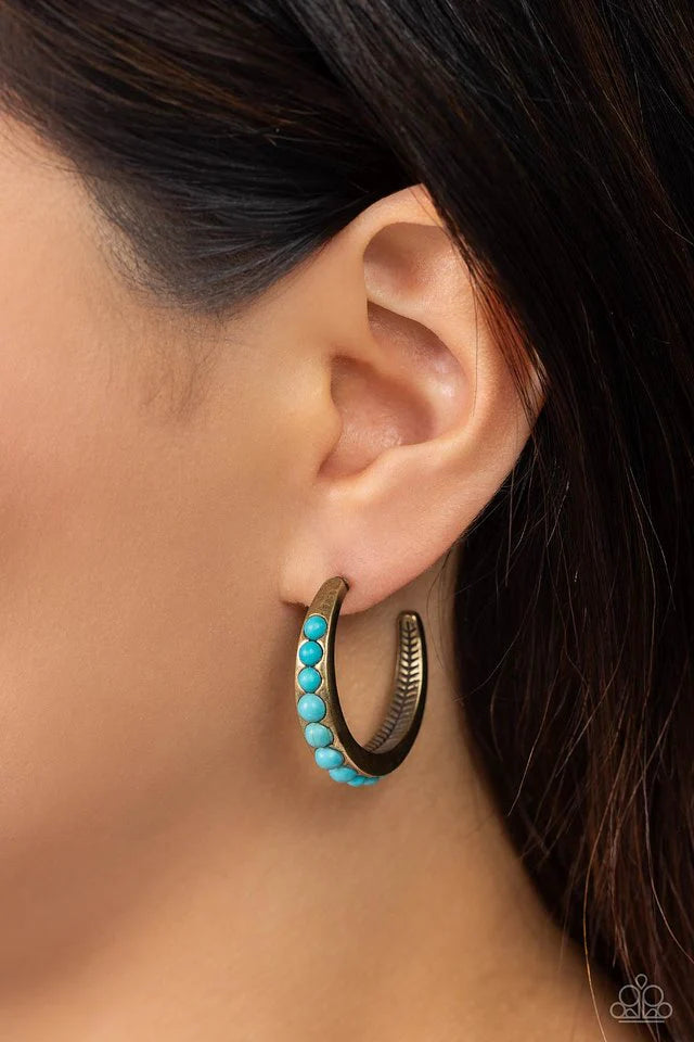 Paparazzi Earring ~ Rural Relaxation - Brass