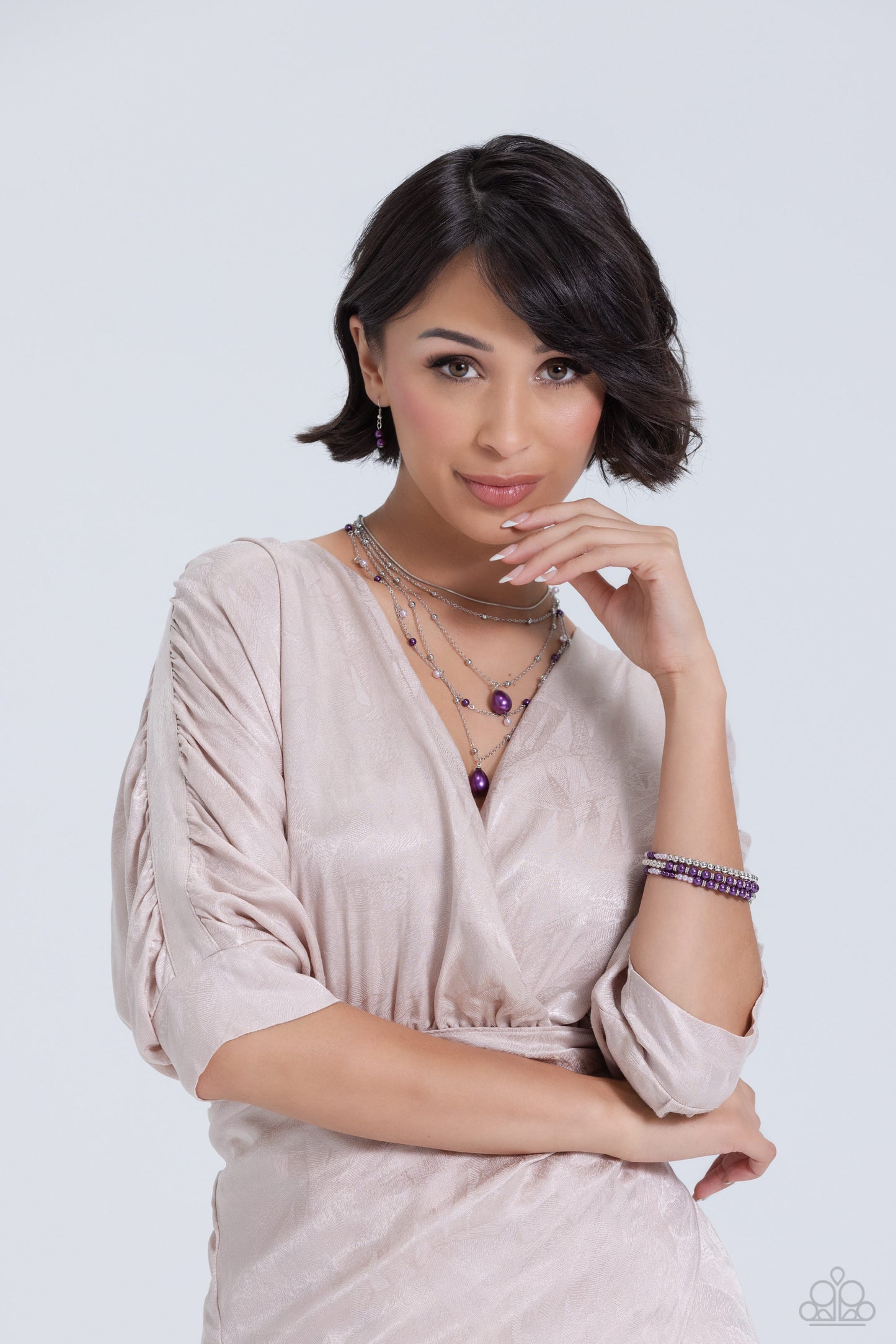 Paparazzi Necklace SASS with Flying Colors - Purple