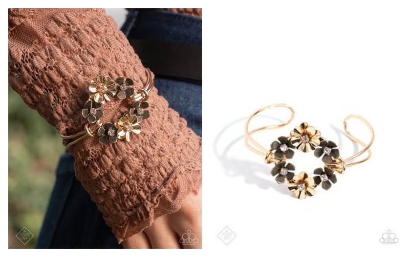 Glimpses of Malibu-Genuine Garden-Gold-Bracelet