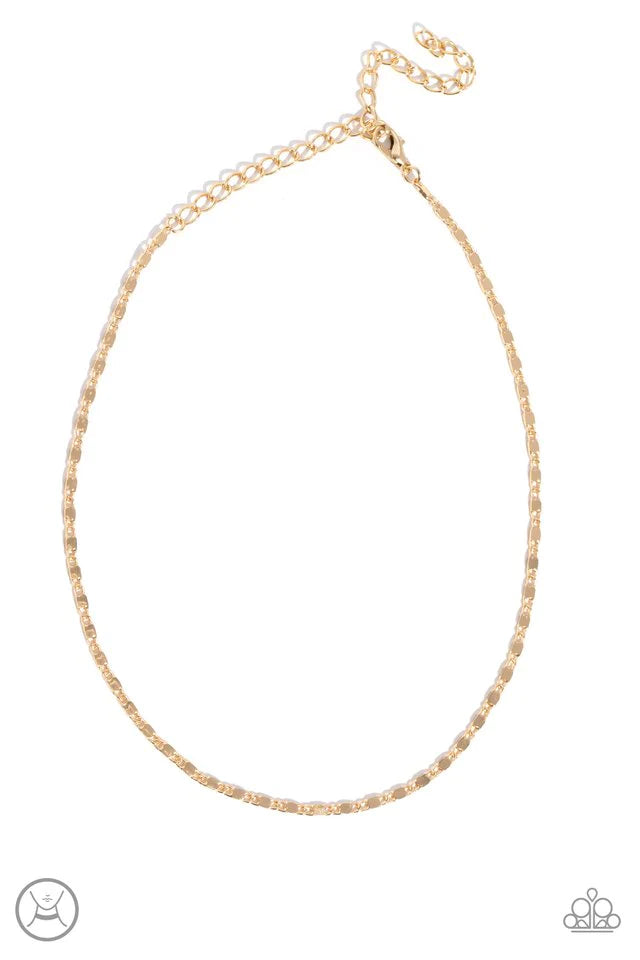 Paparazzi Necklace ~ Minimalist Maiden - Gold