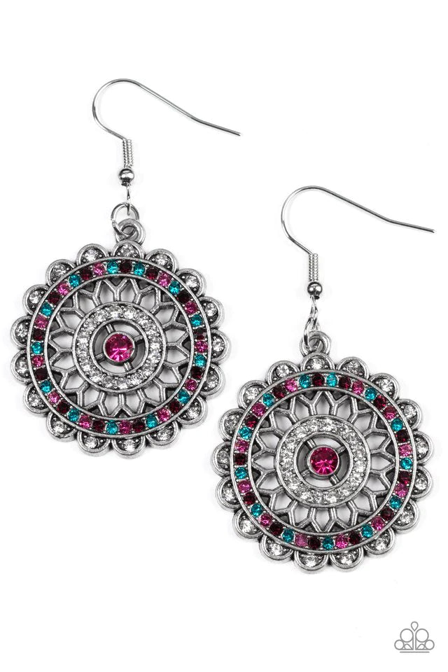 Paparazzi Earring ~ Twinkly Translation - Multi
