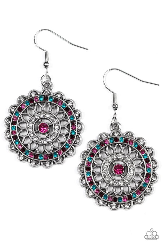 Paparazzi Earring ~ Twinkly Translation - Multi