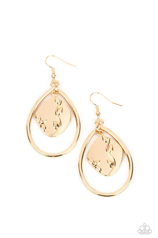 Paparazzi Earring ~ Artisan Refuge - Gold