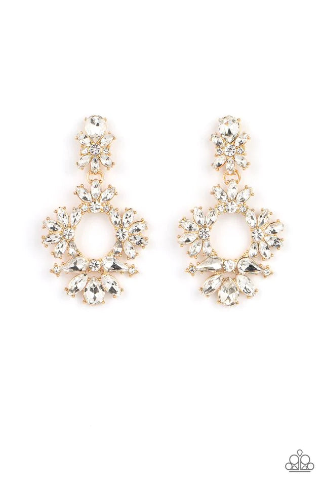 Paparazzi Earring ~ Leave them Speechless - Gold