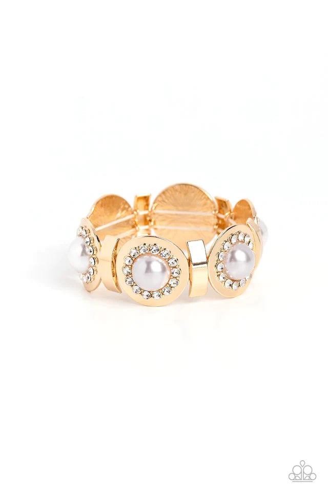Paparazzi Bracelet ~ Summer Serenade - Gold