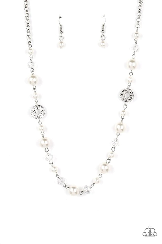 Paparazzi Necklace ~ Traditional Transcendence - White