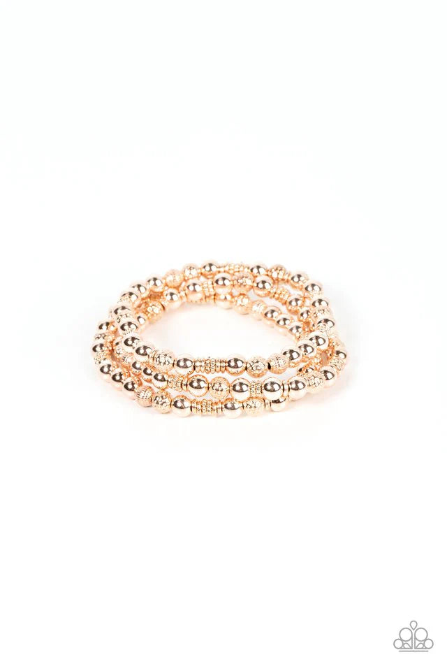 Paparazzi Bracelet ~ Boundless Boundaries - Rose Gold