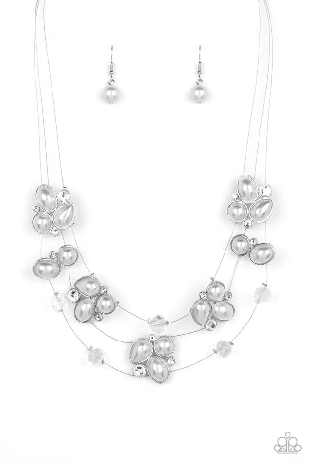 Paparazzi Necklace ~ Snow Angels - White