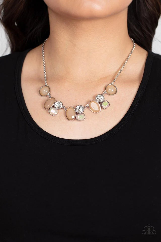 Paparazzi Necklace ~ Fantasy World - Brown