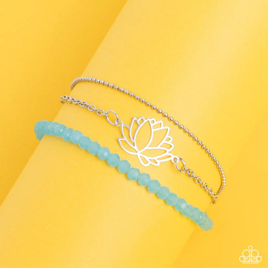 Paparazzi Bracelet ~ A LOTUS Like This - Blue