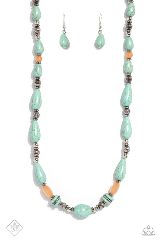 Nile River Redux - blue - Paparazzi necklace