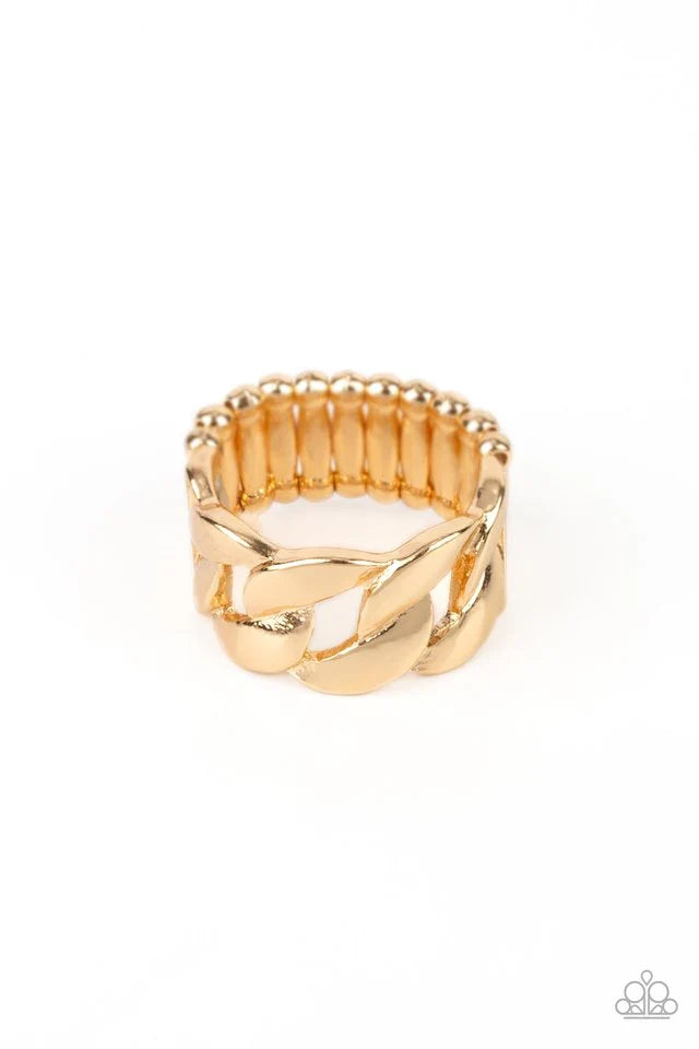 Paparazzi Ring ~ Industrial Insider - Gold