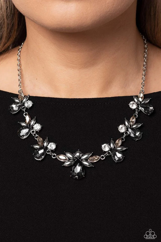 Paparazzi Necklace ~ Explosive Effulgence - Silver