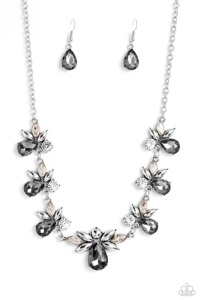 Paparazzi Necklace ~ Explosive Effulgence - Silver