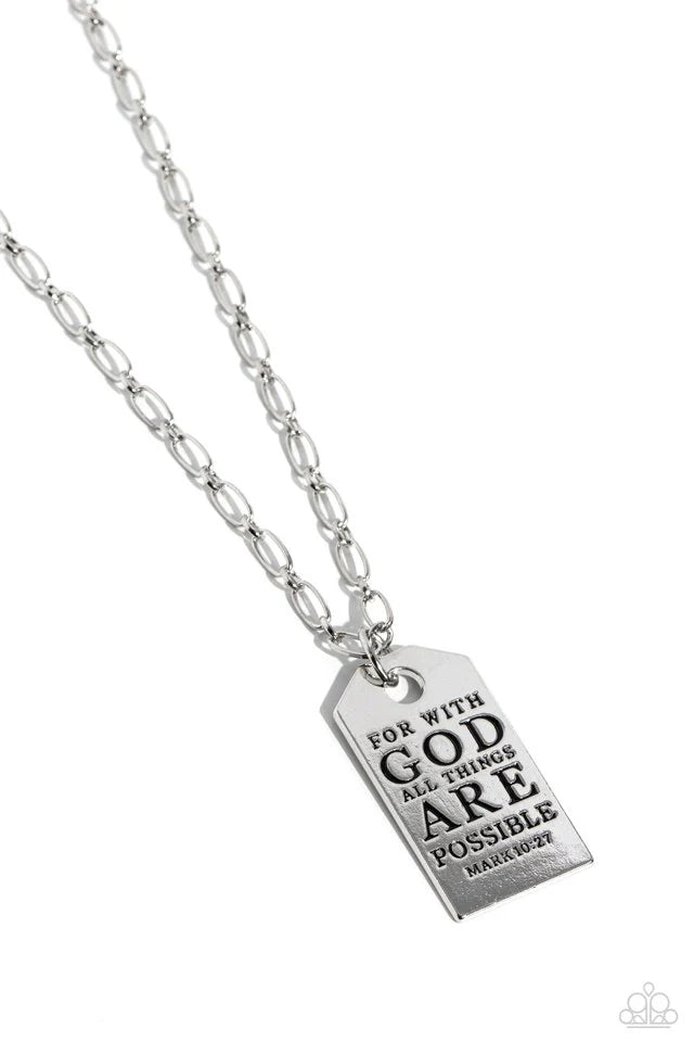 Paparazzi Necklace ~ Possible Pendant - Silver