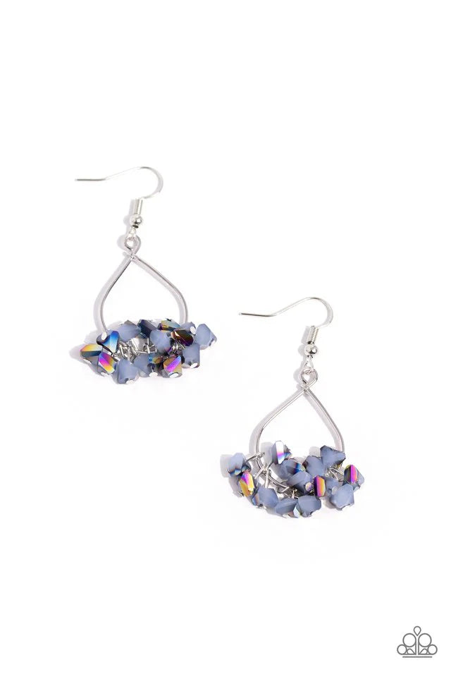 Paparazzi Earring ~ Charm of the Century - Blue