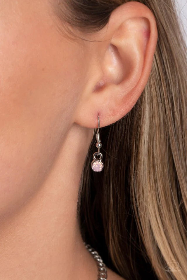Paparazzi Necklace ~ Pearly Pond - Pink