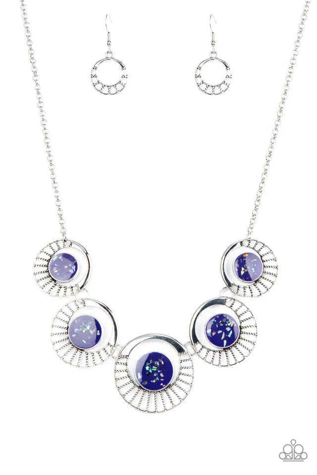 Paparazzi Necklace ~ Elliptical Effervescence - Purple