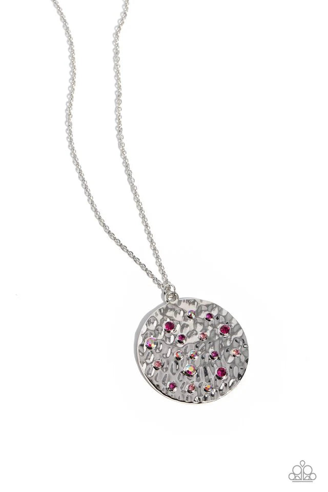 Paparazzi Necklace ~ COMET Below - Pink