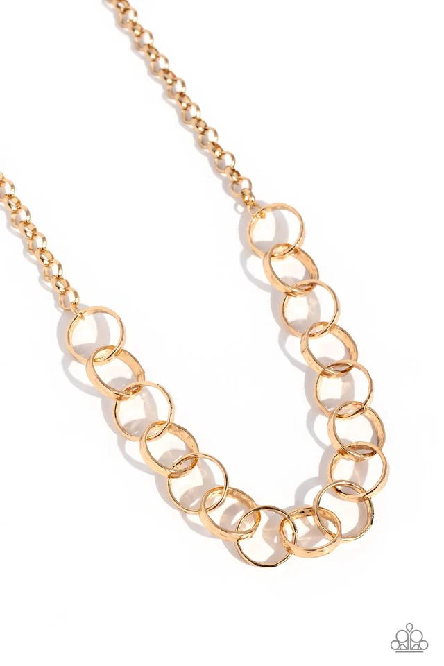 Paparazzi Necklace ~ Metro Medley - Gold