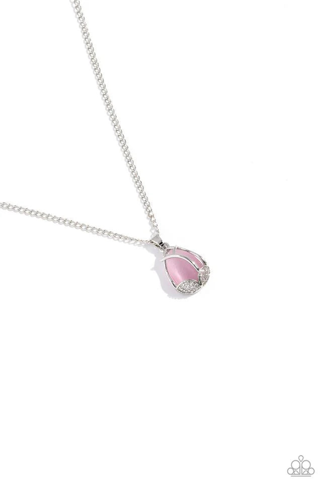 Paparazzi Necklace ~ Top-Notch Trinket - Pink