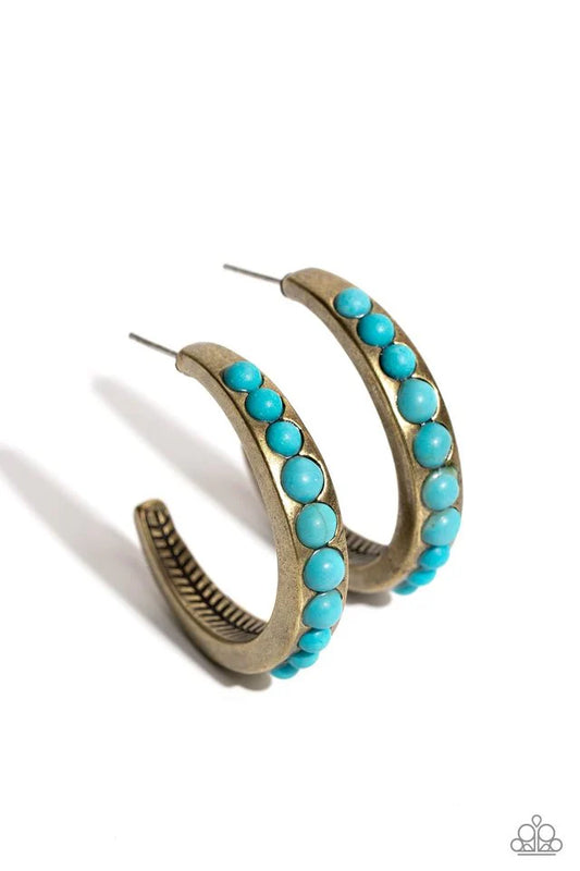 Paparazzi Earring ~ Rural Relaxation - Brass