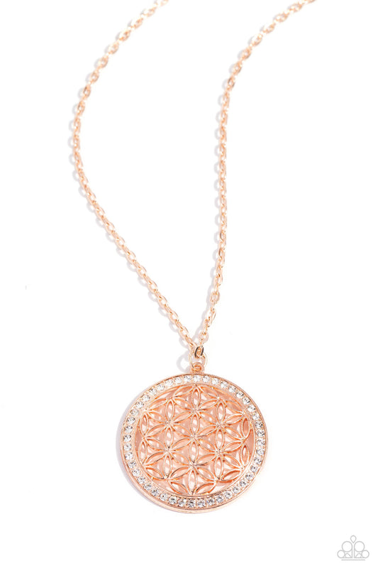 Paparazzi Necklace Tearoom Twinkle - Rose Gold