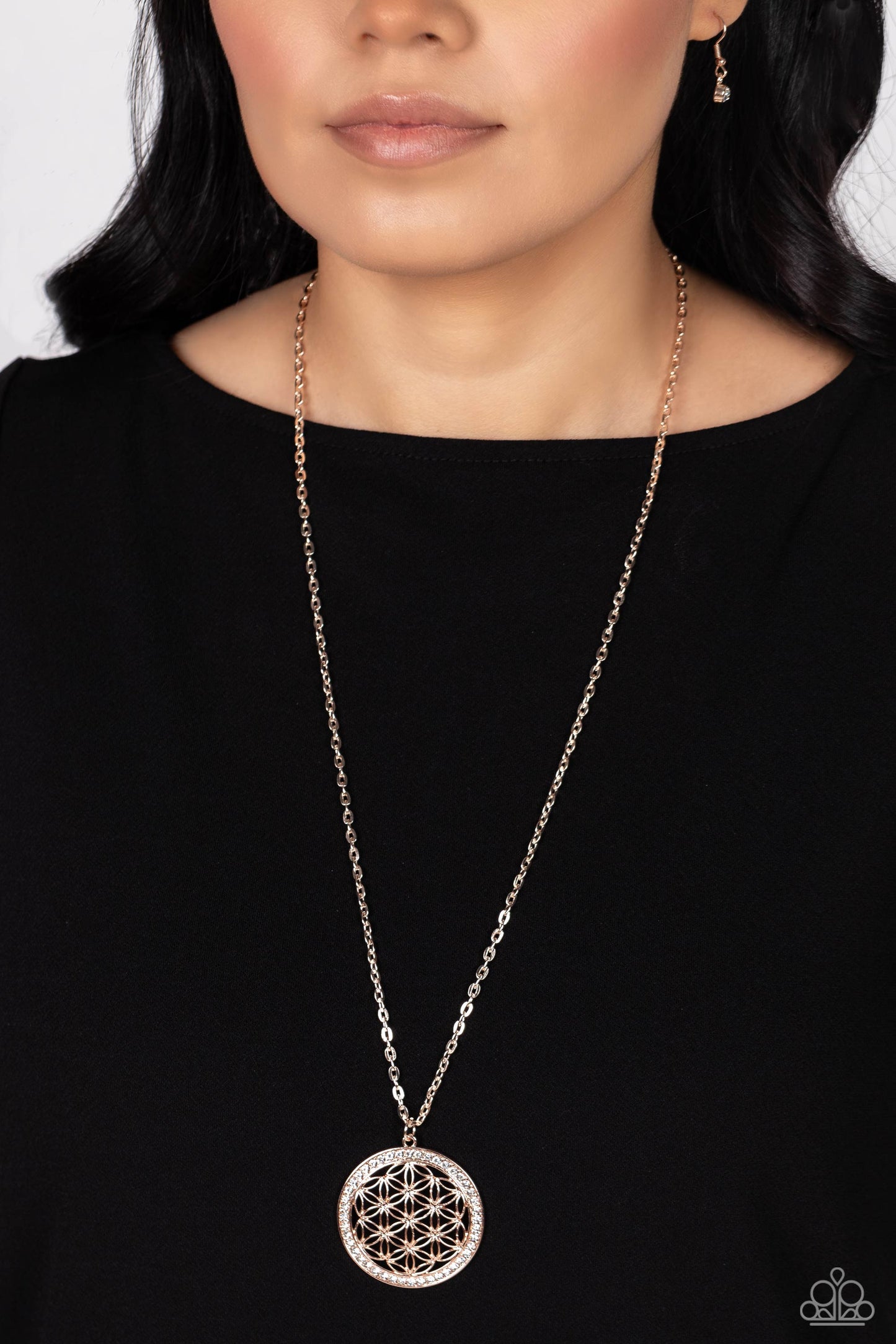 Paparazzi Necklace Tearoom Twinkle - Rose Gold