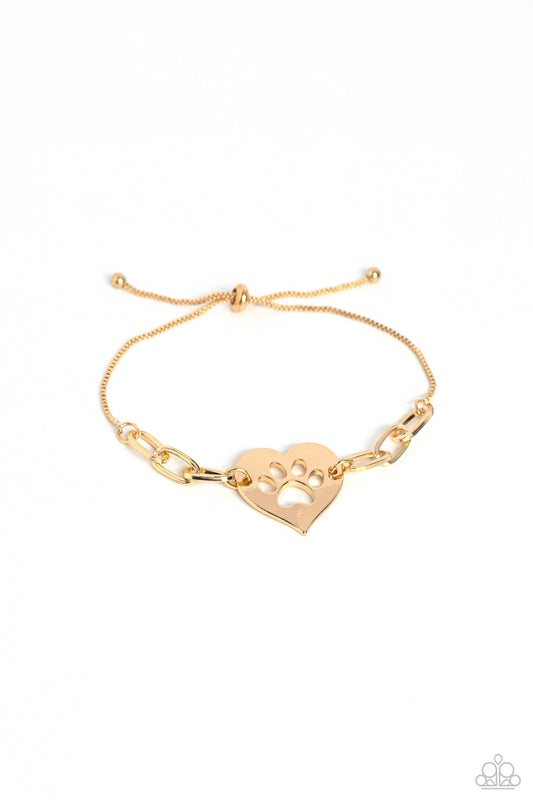 Paparazzi Bracelet PAW-sitively Perfect - Gold