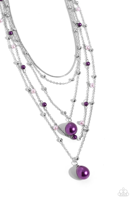 Paparazzi Necklace SASS with Flying Colors - Purple